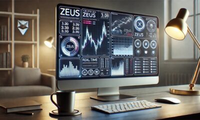 crypto30x.com Zeus platform interface displaying trading analytics and tools.