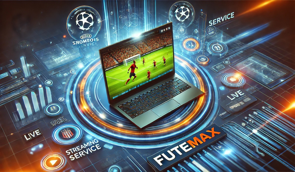 Streaming platform interface of Futemax showcasing live sports events, representing the modern digital viewing experience.