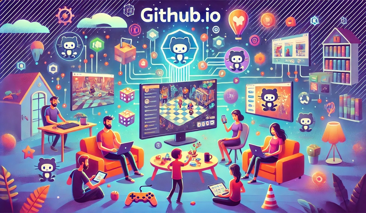 GitHub.io games showcasing a vibrant collection of indie browser-based titles