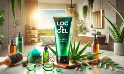 Loc n Gel product with vibrant packaging, symbolizing hair care, styling, and natural texture enhancement.