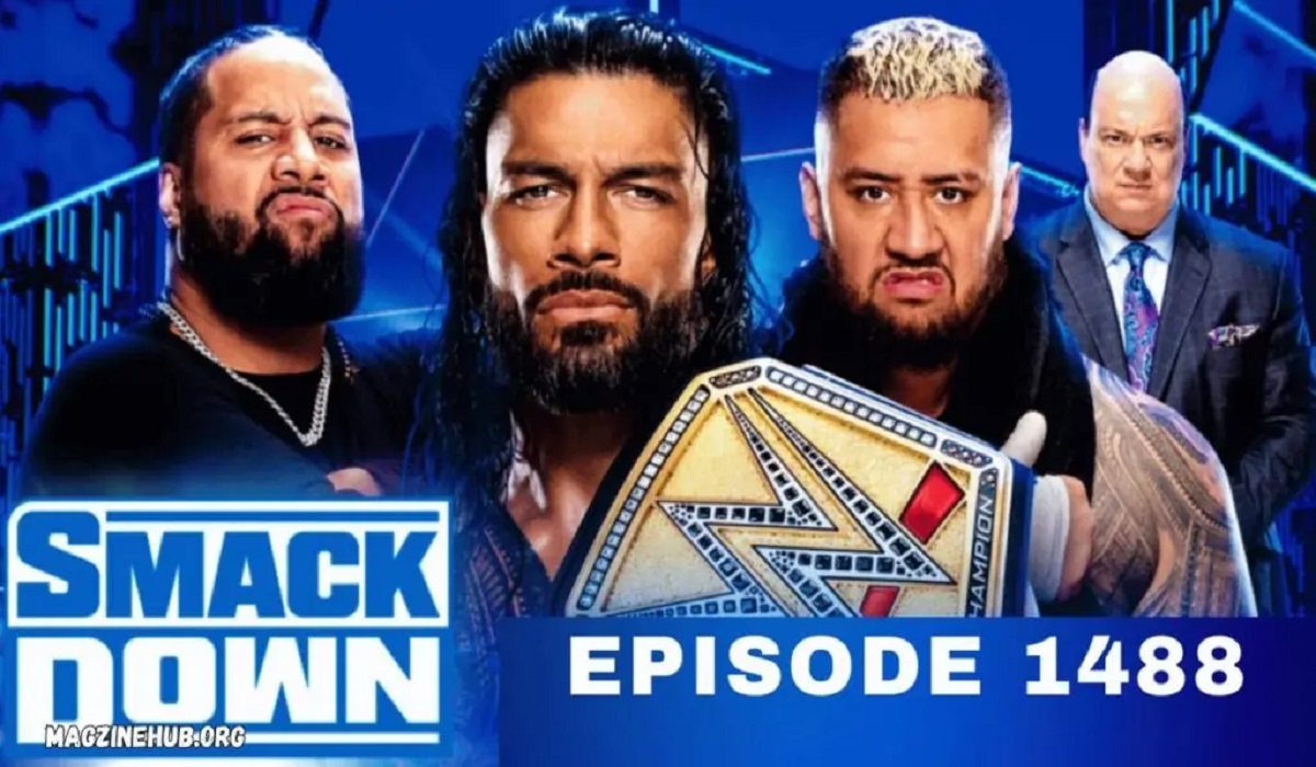 WWE SmackDown Episode 1488 highlights with intense moments and wrestlers.