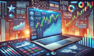 5stars stocks.com homepage showcasing stock market charts and trading tools on a professional platform.