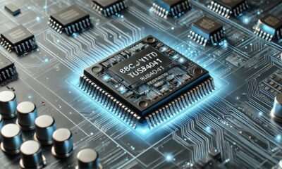 A detailed visualization of the 88c7jytusb4041 chip.