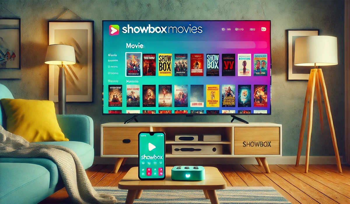 Showboxmovies interface displaying movie options on a modern device