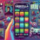 Geekzilla Podcast cover art displayed on a smartphone screen with a sleek and modern design.