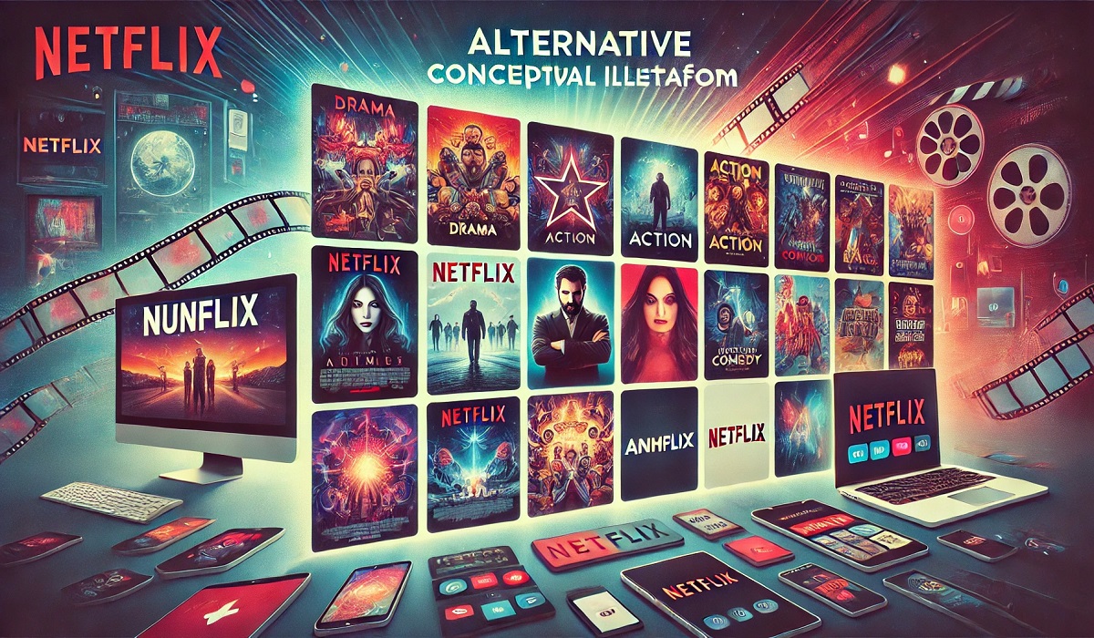 Nunflix platform for free streaming movies and TV shows, inspired by Warrior Nun and Netflix clone.