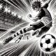 A dynamic action scene from read blue lock manga featuring intense soccer gameplay.