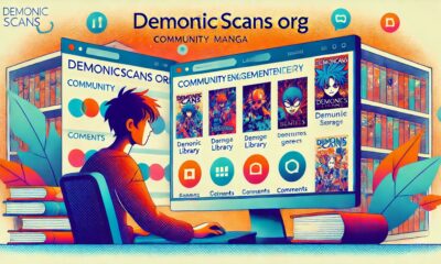 Demonicscans org website with manga scanlations and community features