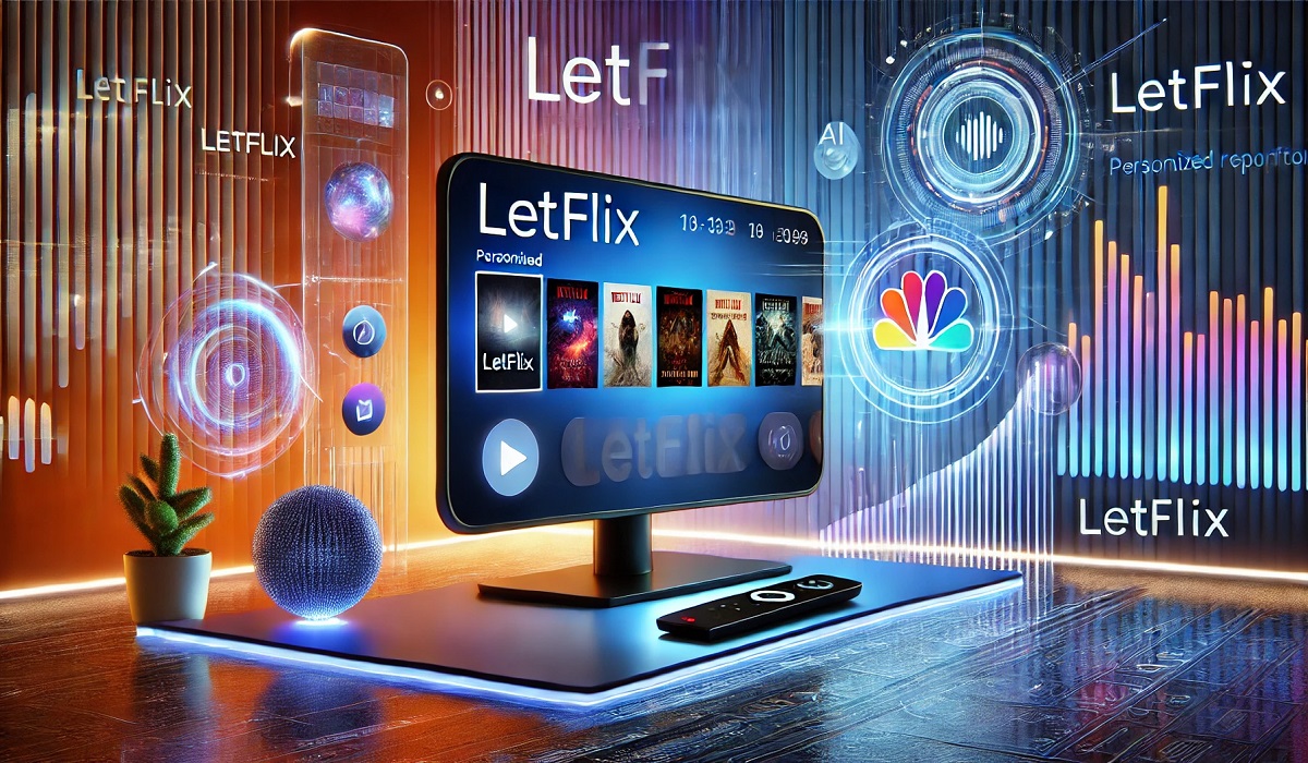 Letflix interface with personalized streaming features