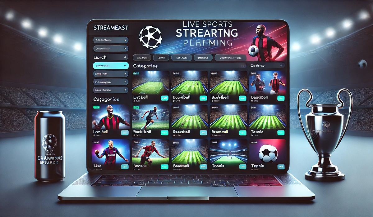 Streameast live sports streaming platform interface