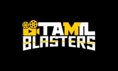 A user browsing the TamilBlaster website for free Tamil movie downloads.