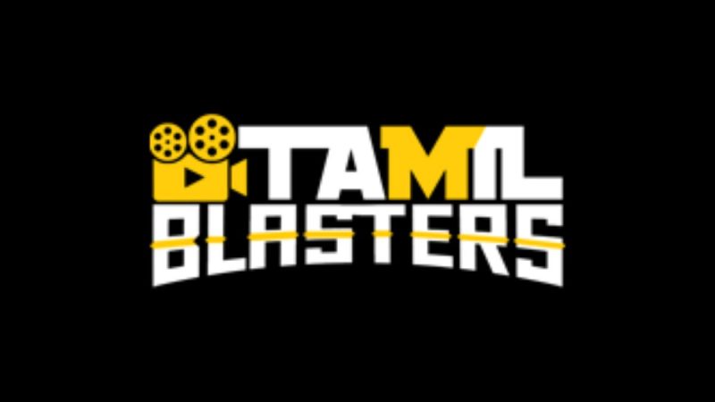 A user browsing the TamilBlaster website for free Tamil movie downloads.