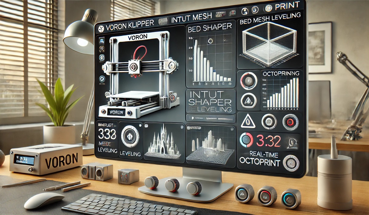 Interface showcasing Voron Klipper plugins for 3D printer optimization